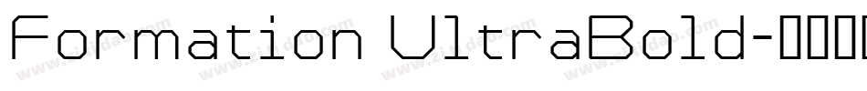 Formation UltraBold字体转换